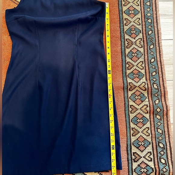 AB studio preppy vintage corpcore business core classic navy sheath dress sz 4 - Picture 10 of 13